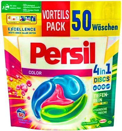 Henkel Persil Color 4In1 50 Discs Niemieckie Kapsułki Do Prania Kolorów