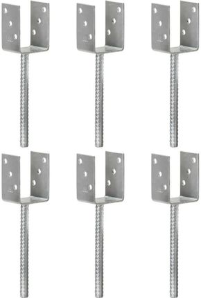 Zakito Europe Kotwy Ogrodzeniowe Stalowe Y 7X6X30cm Srebrne