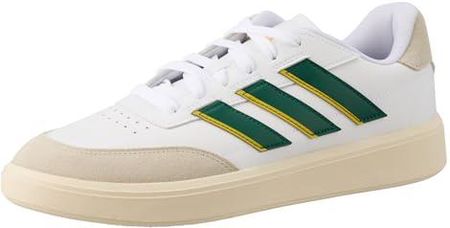 adidas Męskie buty Courtblock Sneaker, Chmura biały zielony użytkowy żółty, 48 EU