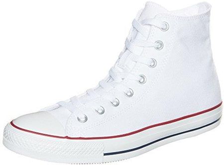 Converse Unisex M7650 Hi Red Sneaker, White Optical White - 46 EU