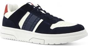 Tommy Jeans Męskie buty The Brooklyn Mix MAT. (EM0EM01457) Low-Top Sneaker, Blue (Dark Night Navy), 43 EU, Blue Dark Night Navy, 43 EU