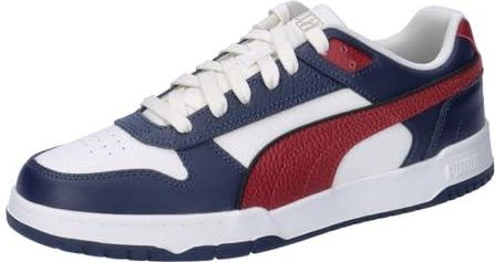 PUMA Unisex RBD Game Low Sneaker, Club Navy-Intense RED-Warm White, 45, Club Navy Intense Czerwony Ciepły Biały, 46 EU