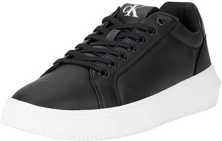 Calvin Klein Jeans Męskie buty typu sneakers, grube podeszwy Clean Low YM0YM01124, czarne (czarny/jasny biały), 39 EU, Czarny Czarny Jasny Biały, 39 E