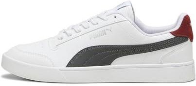 Puma Unisex Shuffle Sneaker, White-Shadow Gray-Intense RED, 38 UK, Puma Biały Cień Szary Intensywny Czerwony, 48.5 EU