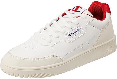 Champion Royal II Low, Sneakers Męski, Biały/Czerwony (WW009), 46 EU, Bianco Rosso Ww009, 46 EU