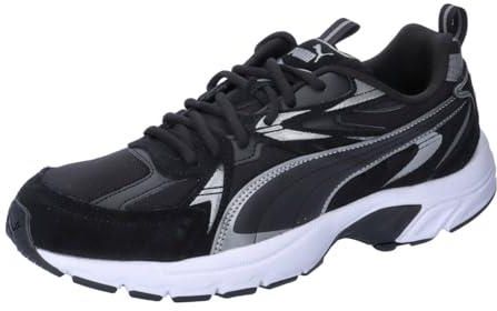 PUMA Milenio Tech zamszowe sneakersy uniseks, Puma Black PUMA Aged Silver Cool Dark Grey, 37.5 EU