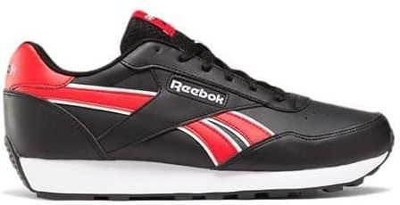 Reebok Unisex Rewind Run Sneaker, czarne/czerwone (Vector Red/White), rozmiar 37, Czarny wektor czerwony biały, 36 EU