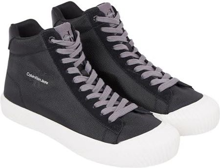 Calvin Klein Jeans Męskie buty sportowe Skater Vulc MID MTR, czarne/jasne białe, rozmiar 39, Czarny jasny biały, 39 EU