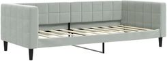 Zakito Europe Sofa Łóżko 2-W-1 Aksamit Jasnoszary 213x100x68cm (ZE354021)