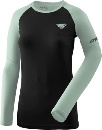 Damska Koszulka Techniczna Dynafit Alpine Pro W L/S Tee - black out jadelite - zdjęcie 2