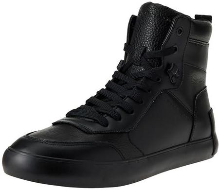 Calvin Klein Jeans Męskie buty sportowe Vulc Mid Laceup LTH w kolorze Lum Ym0ym00872, Czarny potrójny czarny, 43.5 EU