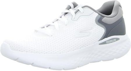 Skechers Męskie buty sportowe GO Run LITE Anchorage, białe i szare tkanina/syntetyk, 40 EU, Biały i szary materiał syntetyczny, 42 EU