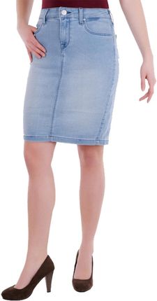 LEE PENCIL SKIRT DAMSKA SPÓDNICA JEANSOWA PALE RIDER L38GRKXS