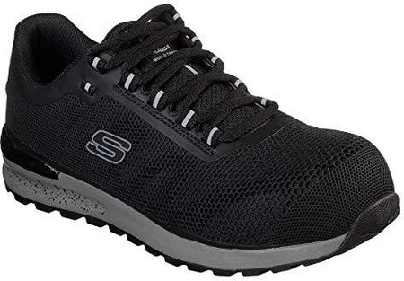 Skechers Bulklin Lyndale buty sportowe męskie, Black Textile Synthetic, 41 EU