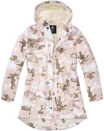 Brandit Marsh Lake parka damska kurtka zimowa z kapturem, candy moro