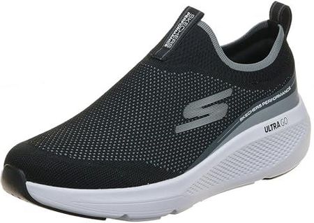 Skechers Męskie buty sportowe GO Run Elevate, czarno-białe tekstylne/syntetyczne, 45, Czarno-biały materiał syntetyczny, 46 EU