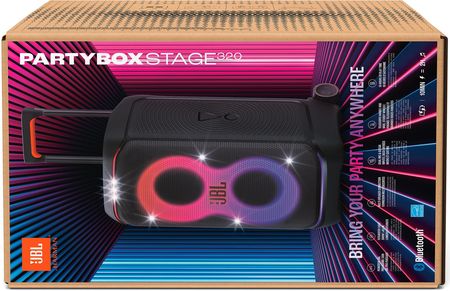 JBL PartyBox Stage 320 + 2x Bezprzewodowe mikrofony JBL