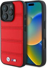 Bmw Bmhmp16L23Puspr Iphone 16 Pro 6 3 Czerwony Red Hardcase M Perforated And Stitched Line Magsafe