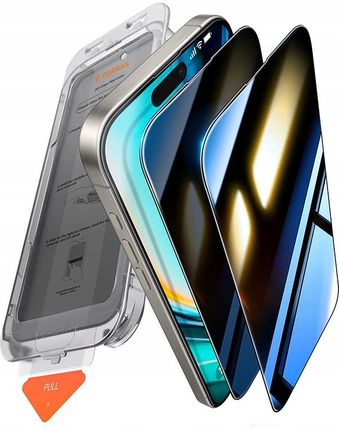 Torras Ochronne Wytrzymałe Szkło Hartowane Prywatyzujące Iphone 16 Plus 9h+ - zdjęcie 6