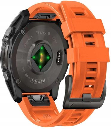 Tech-Protect Silicone Garmin Fenix 5 / 6 / 6 Pro / 7 / 8 (47 Mm) / E Orange - zdjęcie 5