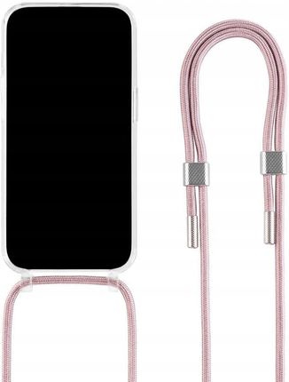 Fixed Etui Magpure Neck Do Magsafe Do Iphone 16, Przezroczyste Z Różową Smyczką - zdjęcie 4