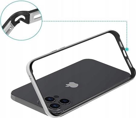 Supero Etui Do Iphone 16 Pro, Aluminiowa Ramka, Slim-Bumper, Case, Obudowa - zdjęcie 3