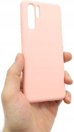 Gsm Hurt Etui Obudowa Pokrowiec Futerał Silicon Case Do Huawei P30 Pro Jasno Różowe