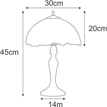 Ozdobna lampa stołowa z solidną podstawą K-G12835 z serii ROSE - zdjęcie 2