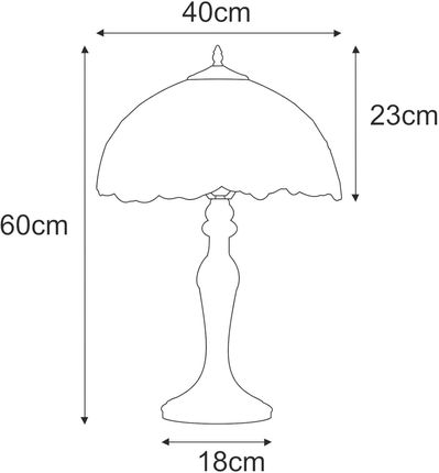Lampa stołowa, do rustykalnych wnętrz K-G161386 z serii BUTTERFLY - zdjęcie 2