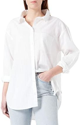 Wrangler Women's 1 PKT Shirt, Worn White, X-Small, Worn White, XS