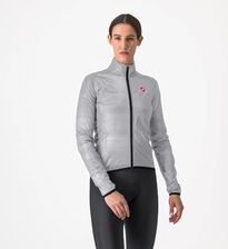Castelli Kolarska Kurtka Przeciwwiatrowa - Squall Shell - Srebrny L