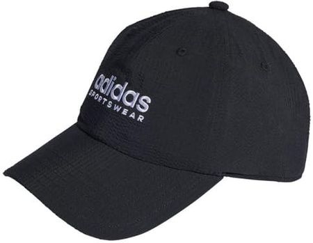 adidas Czapka z daszkiem Dad Seersucker, Czarny, biały, L