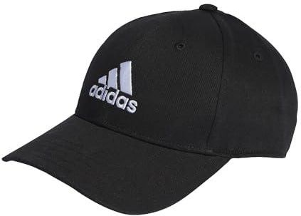 Czapka z daszkiem adidas unisex z bawełnianego diagonalu, OSFW, czarna