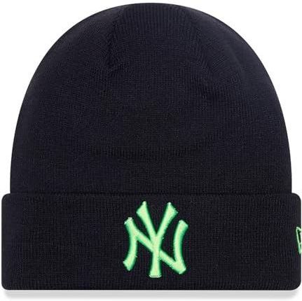 New Era Czapka zimowa - NEON GREEN New York Yankees