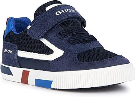 Geox Niemowlęta B Kilwi Boy Sneaker, chłopięce buty sportowe, granatowe/białe, 21 EU, granatowy biały (navy white), 21 EU