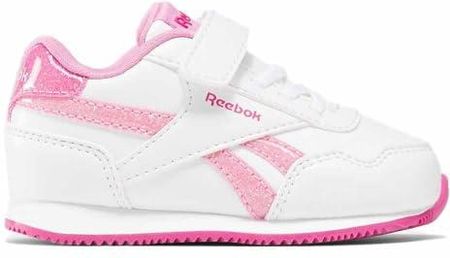 Reebok Royal CL Jog 3.0 1V, Trampki dla niemowląt-dziewcząt, White/JASPNK/SEPRPI, 25 EU, Biały Jaspnk Seprpi, 25 EU