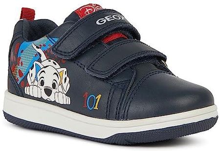 Geox Baby Chłopcy B New Flick Boy A Sneaker, Navy White, 20 EU