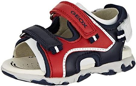 Geox Sandały chłopięce B Flaffee Boy, Red Navy, 22 EU