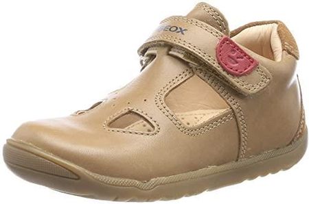 Geox Baby Boy B Macchia Boy First Walker Shoe, Caramel, 24 EU