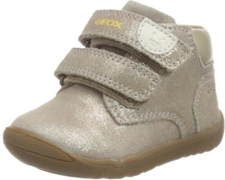 Geox Dziecięce sneakersy B Macchia Girl C, Smoke Grey, 18 EU