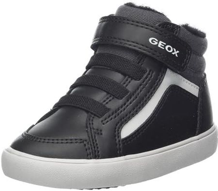 Geox Baby Chłopcy B Gisli Boy F Sneaker, Black Dk Grey, 21 EU