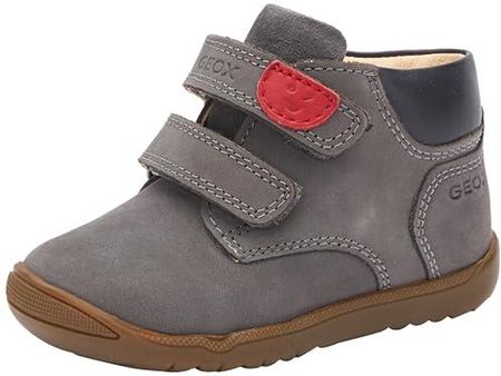 Geox But dla chłopców B Macchia Boy C First Walker Shoe, Anthrazit, 18 EU