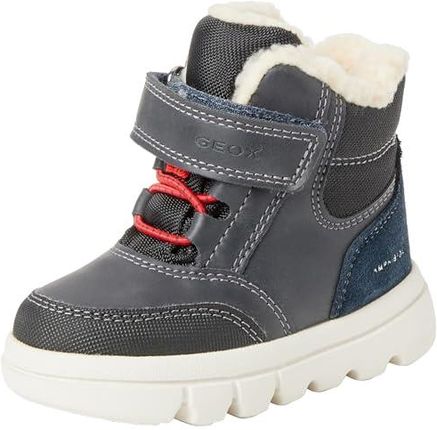 Geox Baby Chłopcy B Willaboom Boy B AB Ankle Boot, granatowy czerwony, 24 EU