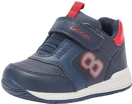 Geox Dziecięce buty sportowe B Rishon Boy A, Navy Red, 19 EU