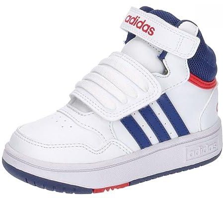 adidas Unisex Baby Hoops Mid 3.0 Ac I buty - niskie, Ftwr White Victory Blue Better Scarlet, 21 EU