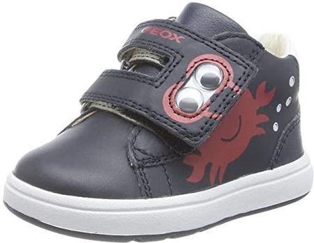 Geox Biglia Boy First Walker chłopięce buty dziecięce, granatowe/białe, 19 EU, granatowy biały (navy white), 19 EU