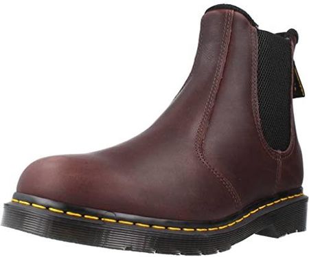 Dr. Martens Chelsea Boot, Płazy Unisex-Dorosły, Dark Brown Valor Wp, 38 EU