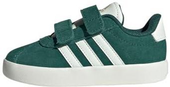 adidas VL Court 3.0 CF i, Buty Unisex-Bimbi 0-24, Collegiate Green/off White/Gold Met, 24 EU, Collegiate Green Off White Gold Met, 24 EU