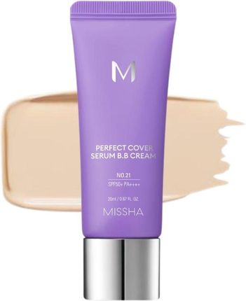 Missha M Perfect Cover Krem BB z serum SPF50+ odcień 21 - 20 ml