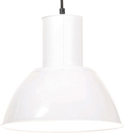 Vidaxl Lampa Wisząca 25 W Biała Okrągła 28,5 Cm E27 Sufitowa Lampy Sufitowe Oświetlenie Wewnętrzne